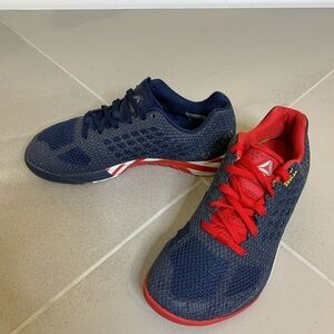 Reebok Navy and Red Athletic Shoes